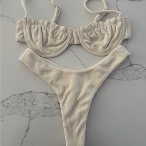 Elegant Cream Women's swim set